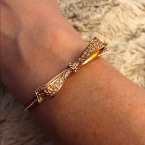 Kate Spade rose gold and crystal bracelet